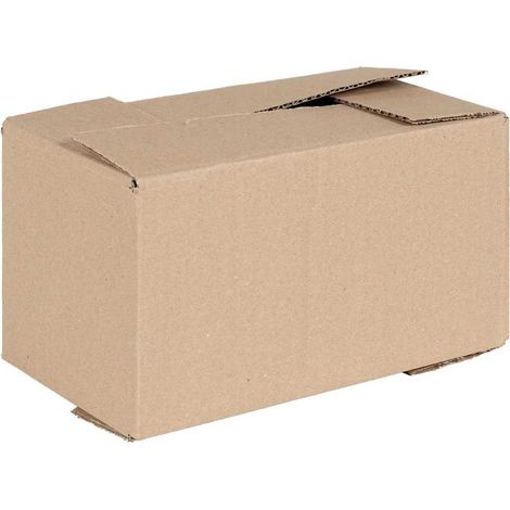 Caja Plegable 50 pcs Marrón 24 x 13 x 13 cm Cartón