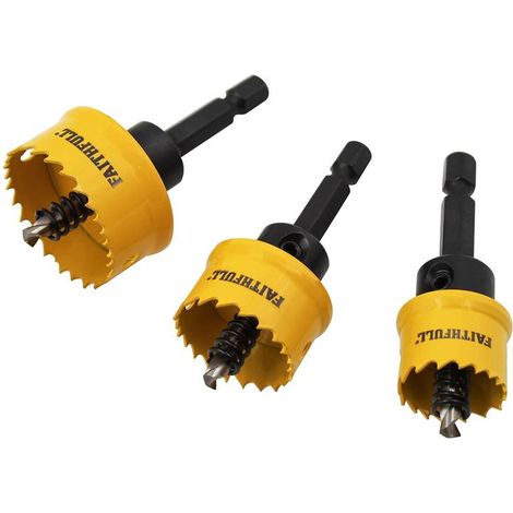 Faithfull Mini Holesaw Set 3 Piece FAIHSM3PSET (1/5)