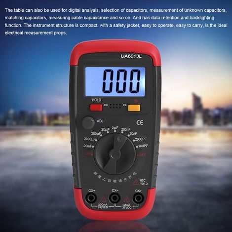 Condensateur, testeur de condensateur, capacimtre Portable, LCD pour Test de Mesure (1/5)