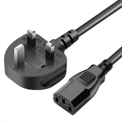 Geeignet für britische Standard-Netzkabel mit Kupferkern, 3 x 0,75 mm² Drähte, B