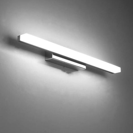 Lampe pour Miroir LED Applique Salle de Bain 9W Blanc Froid 6000K Luminaire Moderne Eclairage 800LM 40CM Non-dimmable (1/5)