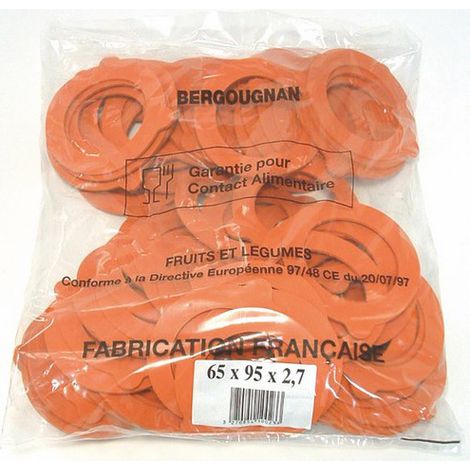 Joint caoutchouc conserve terrine universel 70 mm épais. 2,5 par 100