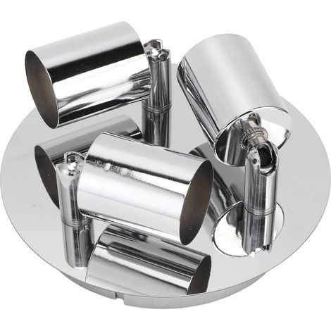 Dreiflammige, runde Lampenfassung in modernem, schlichtem Design mit GU10-Sockel und flexibler Drehung für Schlafzimmer, 85–265 V (1/5)