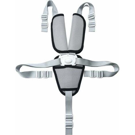 Harnais de rechange 5 points pour chaise haute avec coussinets pour poussette et landau - Sangles de sécurité pour enfant (1/5)