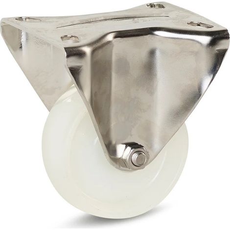 Roue fixe - MESO - Nylon inox - 80mm - 140kg (1/2)