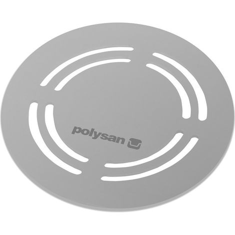 Cache-déchets FLEXIA, rond, acier inoxydable brossé