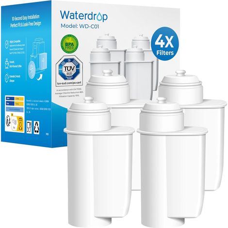 Filtres à eau Compatible avec EQ Series, 4 Unité  Remplacement pour EQ5, EQ6, EQ7, EQ9, EQ500, S700, Intenza TZ70033A, Réduire le tartre (4) (1/5)