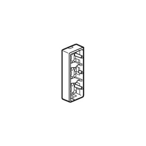 Aufputzrahmen Legrand Mosaic 3 Module Weiß 40 mm