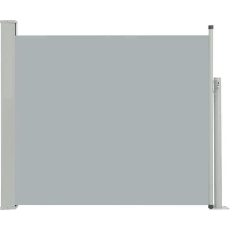 Tenda da sole laterale retrattile/schermo privacy per patio giardino terrazza balcone 100 x 300 cm grigio 020007183