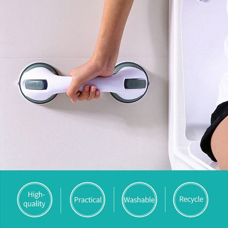 Barras de apoyo con ventosas para montaje en pared, barras de apoyo para baño, inodoro, ducha, bañera, apoyo para personas con discapacidad, barra de apoyo para el equilibrio, barra de apoyo segura, b (1/5)