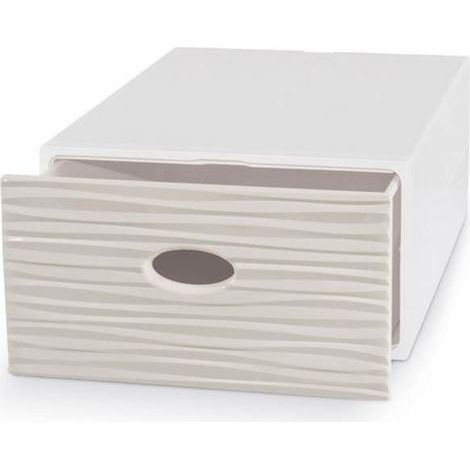 Mehrzweckschublade 28x40x15 H qbox wave sand Domopak