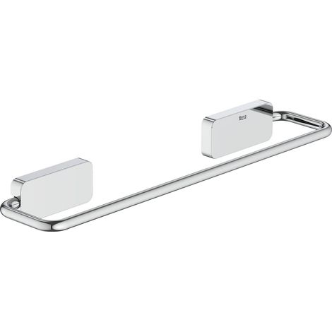 Toallero de lavabo de instalación con tornillería o adhesivo SONATA - ROCA Color: Cromado - Longitud: 308 mm