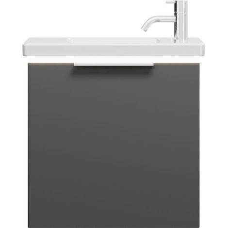 burgbad Eqio lavabo en céramique avec meuble sous-lavabo et