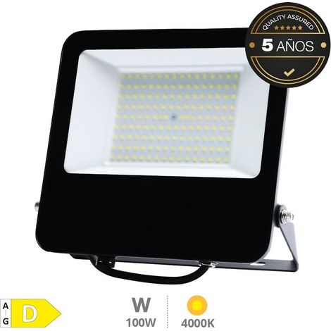 Projecteur LED Liwale Série 100 W 4000 K IP65 en aluminium noir - Gamme Pro (1/2)