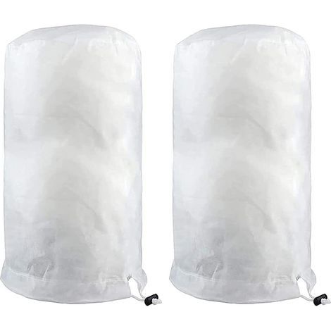 Voile d'hivernage,Lot de 2 housses de protection contre le gel pour plantes avec fermeture éclair 140 x 200 cm - Couverture chaude pour protéger les arbres fruitiers et les plantes (1/5)