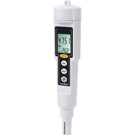 CT3081 Tragbares digitales Salinometer zur Messung von Salzgehalt, Temperatur und Luftfeuchtigkeit für Salzwasserpools (1/5)
