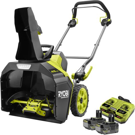 spazzaneve a batteria ryobi "ry18stx45a-240" 2 batterie 18v 4.0ah e caricabatterie