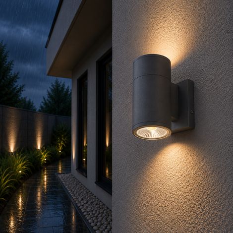 LED-Wandleuchte 14W 1347Lm 2700ºK Bella IP65 40.000H [HO-COBWALL-2X7-WW]