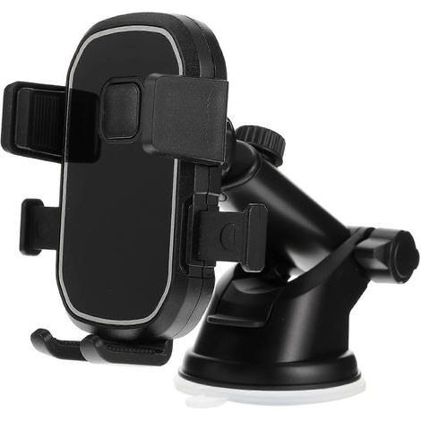 Support de téléphone à ventouse pour grille d'aération intérieure de voiture, support pour téléphone, accessoires pour téléphone-12X6.5CM-Black (1/4)