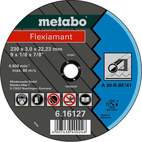 METABO Disco da taglio - acciaio 150x3,0x22,2 mm dritto 616121000