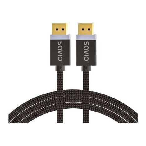 CABLE SAVIO DISPLAYPORT (M) - DISPLAYPORT (M) 2M