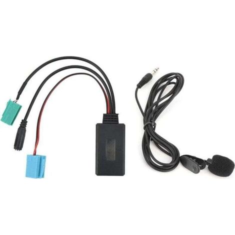 Adaptateur Bluetooth Audio 6 Broches Avec Microphone AUX-IN Stéréo Pour Autoradio Voiture (1/4)