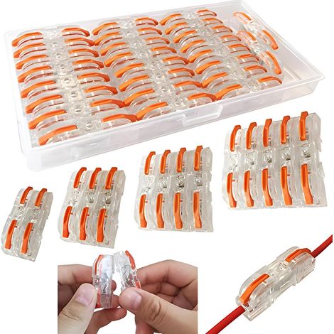 Connecteur Electrique, 34 pcs SPL-1 Borne de Connexion électrique, Connecteurs d'épissage Compacts, Câble Fil Connecteur (1/5)