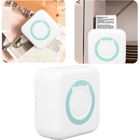 Mini stampante termica, stampante termica portatile, mini stampante per adesivi, stampante tascabile, stampante tascabile senza inchiostro, stampante fotografica Bluetooth (1/4)