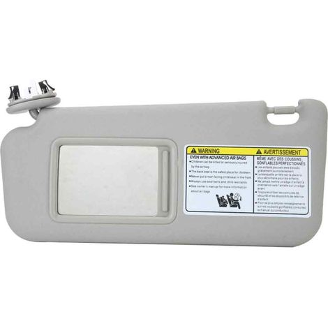 1 pare-soleil gauche côté conducteur, pour Toyota RAV4 2006–2009, gris, compatible avec référence 74320-42501-B2 (1/5)