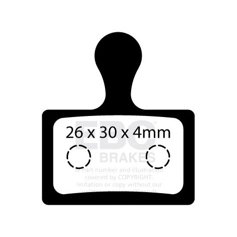 CFA734 - Pastiglie freno per bicicletta EBC Brakes (organiche) (1/2)