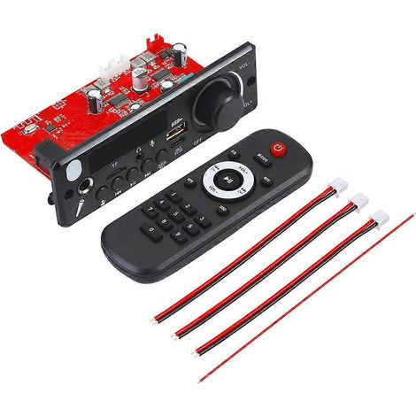 JX-X1 Autoradiomodul 2x80W mit Bluetooth MP3, Freisprecheinrichtung und Fernbedienung - Schwarze Silikonhülle