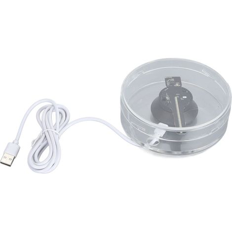 Ventilateur holographique 3D WiFi 11 cm, projecteur holographique 3D visible à l'œil nu, machine publicitaire 3D avec perles lumineuses LED pour magasin, boutique, fête, bar (1/5)
