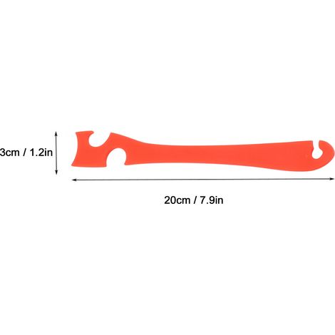 Ortviai 2 x Outils de Poussée et Tir pour Four – Poignée Allongée, Anti-brûlures, 20 cm, Plastique Résistant (1/4)