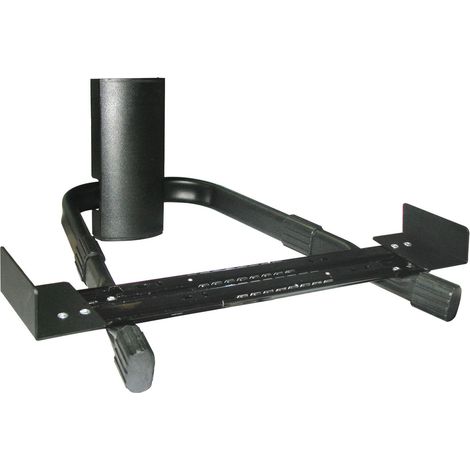 Fixes Wandstützregal für DVD mit erweiterbarer Stützstange
