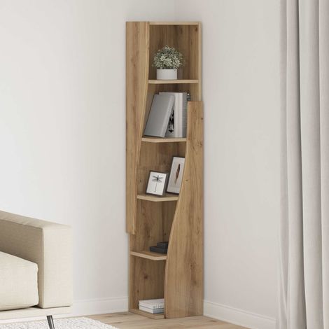 vidaXL Armario de esquina 27,5x27x140cm Madera de ingeniería (1/5)