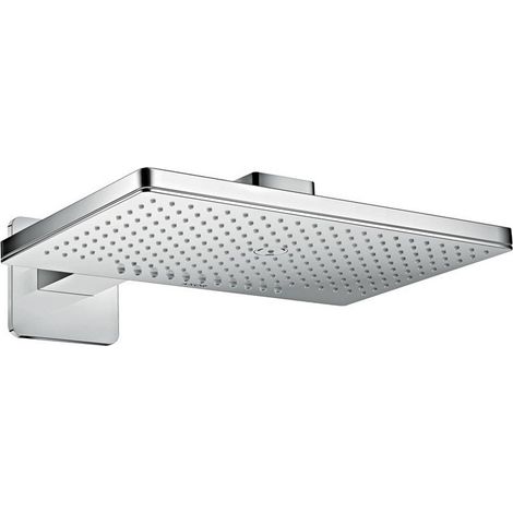 Douche tête 460x300mm 2jetavec bras de douche 450mm, rosace SoftCube chroméé