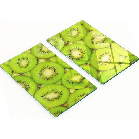 Planches décoratives multifonctionnelles de cuisine en verre trempé Kiwi 2x30x52 cm (1/5)