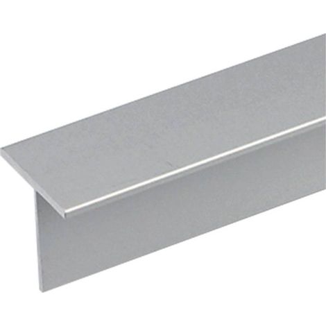 PROFILO PER FAI DA TE A 'T' mm 15 x 15 x 1,5 - mt 2 col.argento
