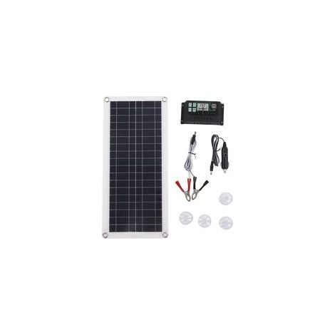 30W 12V Kit D'alimentation Solaire Panneau Solaire 30A Chargeur Kit de Contrôleur de Tension Silicium Polycristallin pour 12V Voiture RV Bateau Remorque Marine
