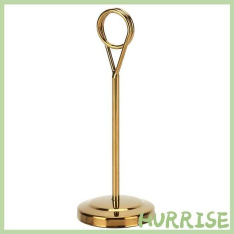 HURRISE Porte-Numéro de Table en Acier Inoxydable Clip Photo Léger Restaurant Hôtel 6,1 pouces en or (1/4)