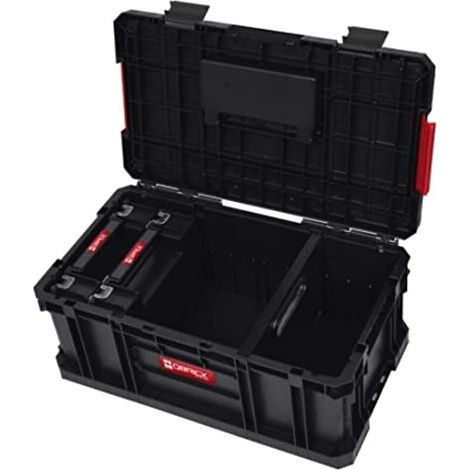 Boîte à outils multi-organisateur 2xTWO – Compartiments modulables – Polypropylène recyclé – Pour espaces confinés et chantiers humides – Qbrick System (1/5)