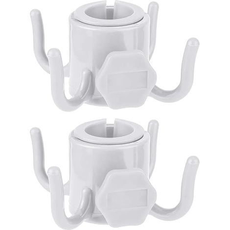 Set mit 2 vierzackigen Sonnenschirmhaken, verstellbar, für Strandsonnenschirme, Camping und Reisen – leicht, robust, ideal für Handtücher, Taschen und Sonnenbrillen (1/5)