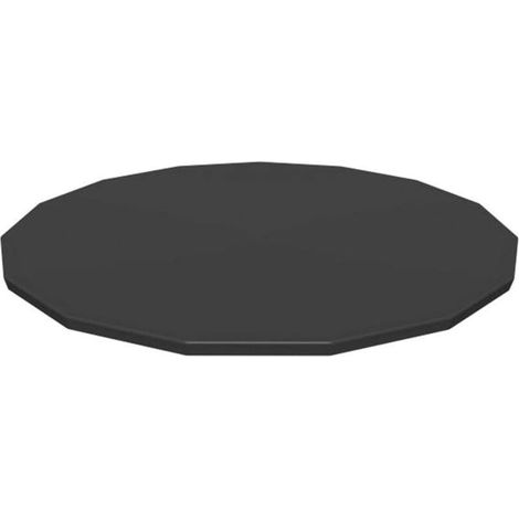 Couverture de piscine ronde, couverture de piscine à cadre pour piscine hors sol, protection imperméable pliable pour piscine extérieure de complexe, diamètre 108 cm (1/4)