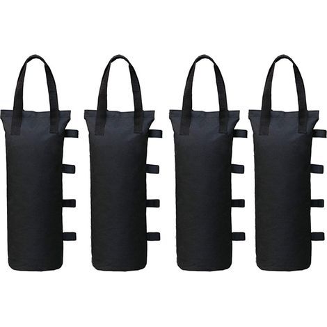 Poids Tonnelle Industrielle 600D, Jeu de 4 Poids pour Tonnelle, Revêtement Intérieur en PVC, Sac de Sable pour Tonnelle pour Tente Pop-up, Auvent ou Parasol (Unique Tube) (1/4)