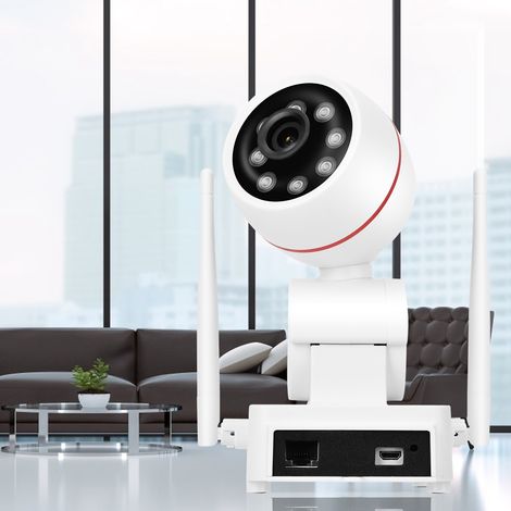 Caméra de surveillance extérieure PTZ WiFi 1080P avec détection intelligente de mouvement, 2MP, vision nocturne, alimentation 100-240V (1/5)