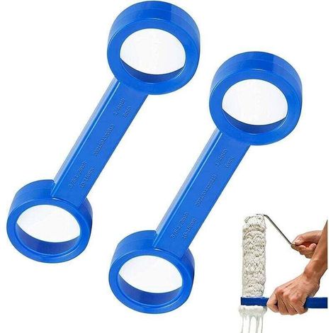 Bardusch-2 Pcs Nettoyeur de Rouleaux à Peinture Outil de Nettoyage de Rouleau à Peinture Grattoir à Peinture (1/4)