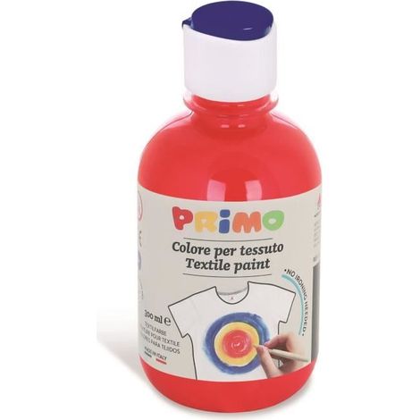 Textile Flacon Peinture Acrylique 300 ml Bouchon Flux Control Rouge Vermillon 300