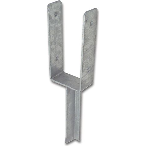 GAH Alberts  U-Pfostenträger ETA-10/0210  91x200x200x50mm TZN  m.Betonanker a.T-Eisen -  216771 (1/2)