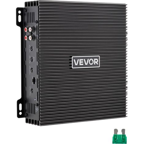 Amplificateur Audio Voiture, Amplificateur Stéréo à 2 Canaux Pontables, Classe AB à Gamme Complète Max. 2x300 W sous 4 ohms/2x600 W sous 2 ohms, Ampli de Puissance pour SUV, MPV et Tout-Terrain (1/5)