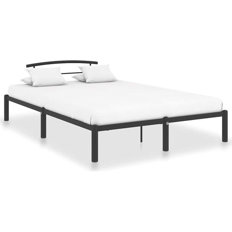 Maison Exclusive - Bettgestell Schwarz Metall 160x200 cm (1/5)